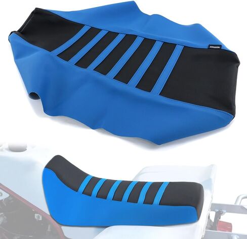 Seat Cover Fit for Blaster 200 YFS200 / YFS200SE / YFS 200 1988-2006 Soft Non-Slip Gripper Stripe Dirt Bike Leather Seat Cushion Cover (Blue) in Saudi Arabia