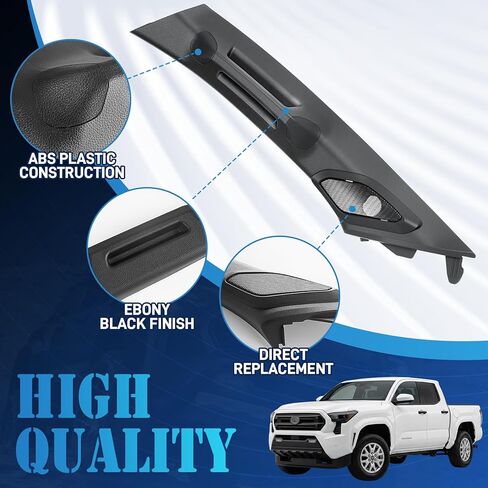 مقبض حمل على عمود على جانب السائق متوافق مع Toyota Tacoma 2024-2026 (الجيل الرابع)، نسيج على طراز OEM يطابق جانب الركاب، هيكل متين، لا صرير أو خشخشة، تركيب سهل بدون حفر in Kuwait