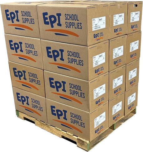 48 حزمة - دفتر ملاحظات بتركيبة مسطرة من كلية EPI باللون الأسود - 200 صفحة (100 ورقة)، 9-3/4 × 7-½ - لوازم العودة إلى المدرسة في الفصول الدراسية، دفاتر ملاحظات مكتبية متينة وشديدة التحمل، مخيطة in Kuwait