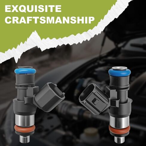 Set Of 6 Fuel Injectors Compatible With 2011-2019 Ford Edge/Explorer/F-150/Flex/Mustang/Police/Taurus/Transit-150/250/350 Lincoln Continental/MKT/MKX/MKS/MKZ BR3Z-9F593-B FJ1116 in Kuwait