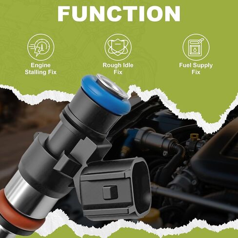 Set Of 6 Fuel Injectors Compatible With 2011-2019 Ford Edge/Explorer/F-150/Flex/Mustang/Police/Taurus/Transit-150/250/350 Lincoln Continental/MKT/MKX/MKS/MKZ BR3Z-9F593-B FJ1116 in Kuwait