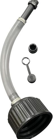 خرطوم حشو وقود السباق من منتجات KP KOOL - أداة خرطوم إبريق الوقود - خرطوم غاز شفاف مقاس 15 بوصة مع غطاء سدادة، وقابس فتحة تهوية. يناسب VP Racing، وPit Posse، وموفر المساحة، والجاز، وJegs وScribner (عبوة واحدة) in Kuwait