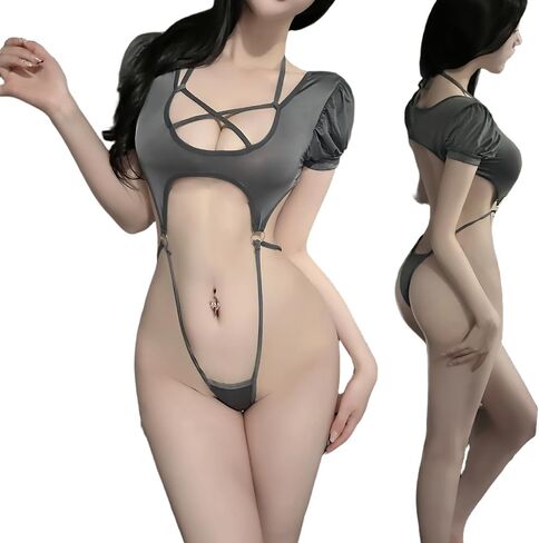 SINROYEE Sexy Cosplay Lingerie for Women - Anime Lingerie One-Piece Bodysuit,Sexy Lingerie & Cosplay Outfit in Saudi Arabia