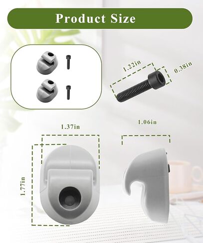 2Pcs Sun Visor Clip Pair Gray Interior-Bone Fits for Kenworth Peterbilt Interior, Replace Part Number S16-1023-661(F01377-2) in Saudi Arabia