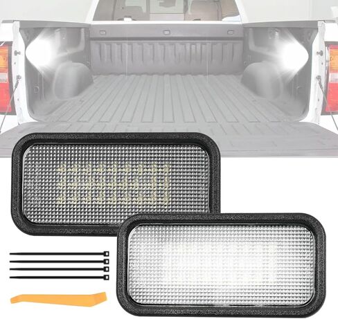 Bed Cargo Area Light 84396982 84659238 Fit for Chevrolet Silverado GMC Sierra 1500 2500 HD 3500 HD 2019 2020 2021 2022 2023 2024 2025, 12V White Truck Bed Lights (2 PCS) in Saudi Arabia