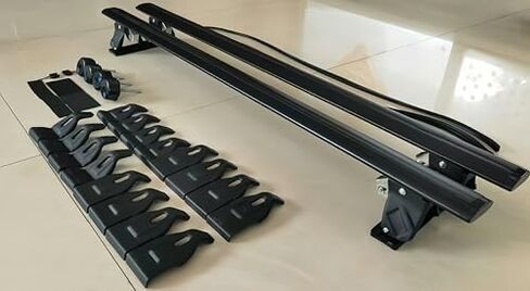 220lbs Lockable Roof Racks Cross Bars Fits for Nissan Rogue 2021-2025 (Without Side Rails), Aluminum Adjustable Anti-Rust/Theft Rail Crossbar Cargo Carrier Luggage Bike Canoe,Black Matte Coated in Kuwait