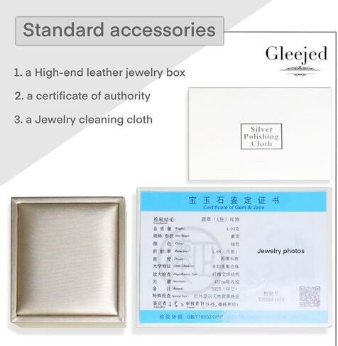 Real Jade Stud Earrings for Women Men S925 Silver Plated 18k Yellow Gold, Natural Jadeite Studs Dainty Elegent Green Luxury Jewelry Handmade Gift for Birthday Daily Use, 6mm (2PCS Premium) in Kuwait