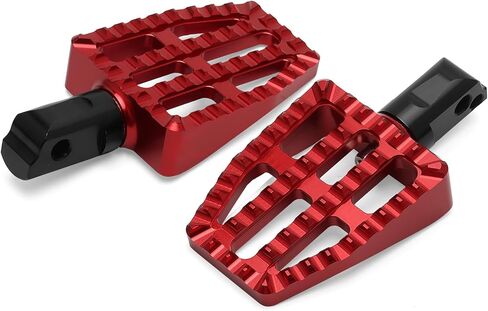 Motorcycle Mini Floorboards MX Foot Pegs Footrest for Harley 2018-2024 Softail Fat Boy FLSB Street Bob FXBB Fat Bob Low Rider S FXLR Breakout FXLRS Softail Slim FLHSC 114 (Front Peg, Red) in Saudi Arabia