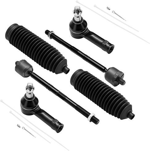 6PCS EV800457 ES800515 Front Inner/Outer Tie Rod Ends Kit w/Tie Rod Boot Compatible with Lincoln Navigator 2007-2014, Compatible with Ford 2007-2014 Expedition 2009-2014 F150 in Saudi Arabia