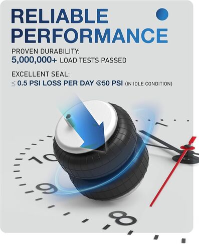 TOPICK Rear Air Bags Suspension Kit for 2005-2023 Toyota Tacoma Prerunner 2WD Tacoma 2WD/4WD Truck Towing, 5000 Lbs of Load Leveling Capacity, Replacement for Firestone 2407 in Kuwait