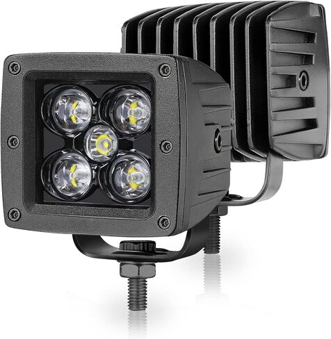 كبسولات LED مثبتة على السطح، Niwaker 2 قطعة 5 بوصة 100 وات أضواء عمل كري بقعة القيادة شريط إضاءة فائق السطوع للشاحنة عكس الضوء مقاوم للماء مصابيح LED للتركيب على الشاحنة ATV UTV على الطرق الوعرة وقارب RV in Saudi Arabia