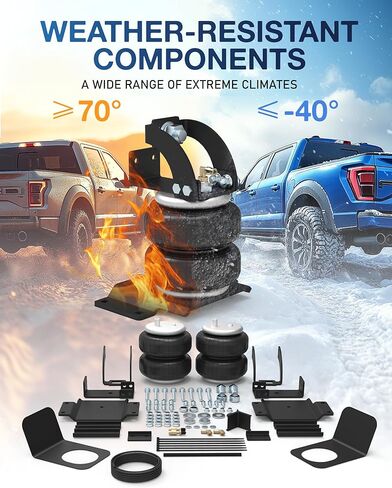 TOPICK Rear Air Bags Suspension Kit for 2005-2023 Toyota Tacoma Prerunner 2WD Tacoma 2WD/4WD Truck Towing, 5000 Lbs of Load Leveling Capacity, Replacement for Firestone 2407 in Kuwait