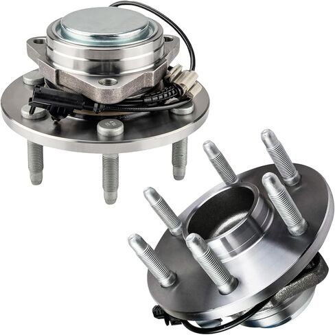 515096 6LUG Pair 2 Front Wheel Hub & Bearing Assembly for 4WD 2007-2014 Chevy GMC Silverado Sierra 1500, Avalanche Yukon XL Suburban 1500 Tahoe Cadillac Escalade ESV EXT in Saudi Arabia