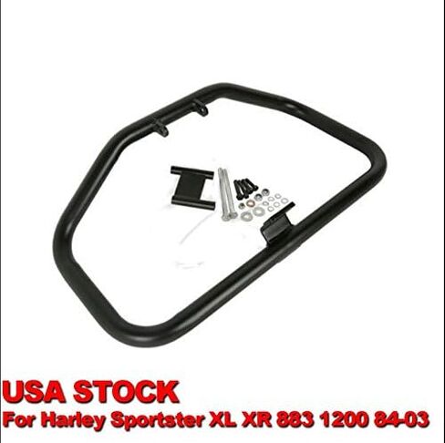 HONGK- Black Highway Engine Guard Crash Bar Compatible with Harley Sportster XL XR 883 1200 1984-2003 [B01LPBN6ZS] in Saudi Arabia