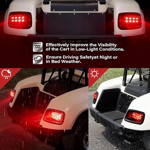 مصابيح خلفية EZGO TXT مع 3 أسلاك، مجموعة مصابيح LED لعربة الجولف 12 فولت لـ 1996-2013 EZGO TXT in Kuwait