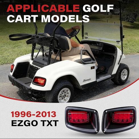 مصابيح خلفية EZGO TXT مع 3 أسلاك، مجموعة مصابيح LED لعربة الجولف 12 فولت لـ 1996-2013 EZGO TXT in Kuwait