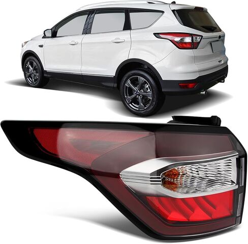 Tail Lights Assembly with Light Bulb and Harness Compatible With 2017 2018 Ford Escape Kuga Taillight Rear Brake Lamp Signal Assembly OE:GJ5Z13404C (Right Passenger Side) in Kuwait