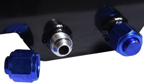 15 Gallon Fuel Cell Aluminum Fuel Gas Tank 60L Universal Racing Street Drift Strip Gas Tank with Level Sensor - Black in Kuwait