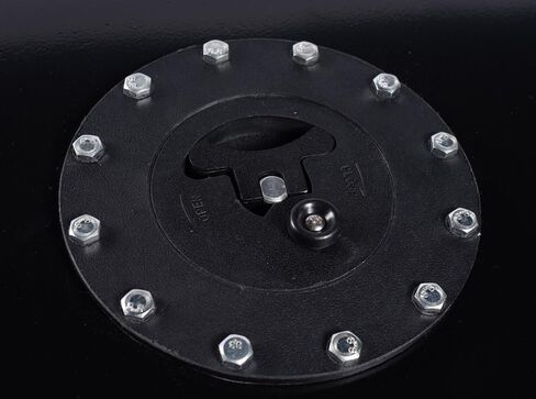 15 Gallon Fuel Cell Aluminum Fuel Gas Tank 60L Universal Racing Street Drift Strip Gas Tank with Level Sensor - Black in Kuwait