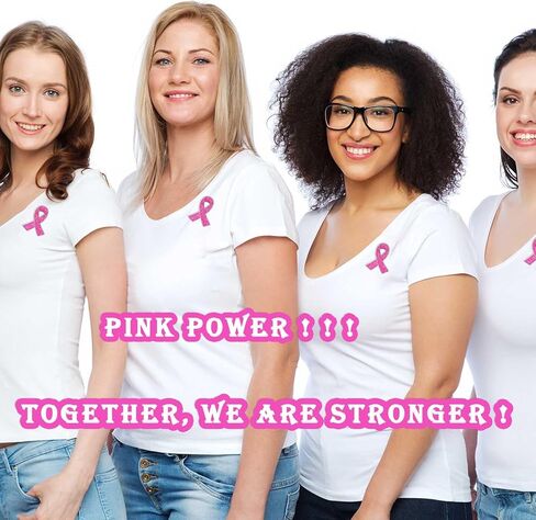 12/25/50/100/200 قطعة دبابيس للتوعية بسرطان الثدي، منتجات كبيرة للتوعية بسرطان الثدي، دبابيس شريطية وردية، إكسسوارات للنساء الناجيات من السرطان، هدية جمع التبرعات، وردي لامع in Kuwait