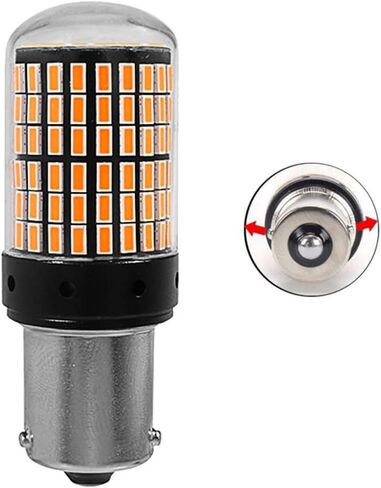 Automobile LED Turn Decode Signal CanBus No Stroboscopic Constant Current DC12V 1156 144LEDS Super Bright Reversing Lamp 2pcs/lot 150° Red in Saudi Arabia