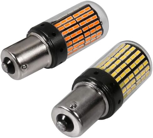 Automobile LED Turn Decode Signal CanBus No Stroboscopic Constant Current DC12V 1156 144LEDS Super Bright Reversing Lamp 2pcs/lot 150° Red in Saudi Arabia
