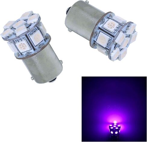 PA LED 2PCS 20SMD 1156 BAU15S Ice Blue Auto LED Bulb 12V for Turn Signal Side Marker Stop Back Up Tail Light (7507 PY21W 1156PY 1056 12496 5009 7507AST Available) in Saudi Arabia