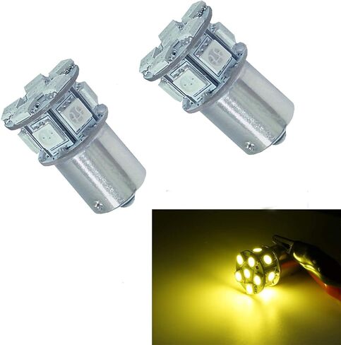 PA LED 2PCS 20SMD 1156 BAU15S Ice Blue Auto LED Bulb 12V for Turn Signal Side Marker Stop Back Up Tail Light (7507 PY21W 1156PY 1056 12496 5009 7507AST Available) in Saudi Arabia