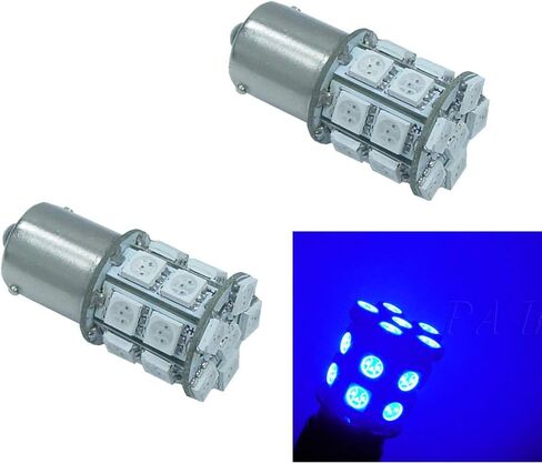 PA LED 2PCS 20SMD 1156 BAU15S Ice Blue Auto LED Bulb 12V for Turn Signal Side Marker Stop Back Up Tail Light (7507 PY21W 1156PY 1056 12496 5009 7507AST Available) in Saudi Arabia