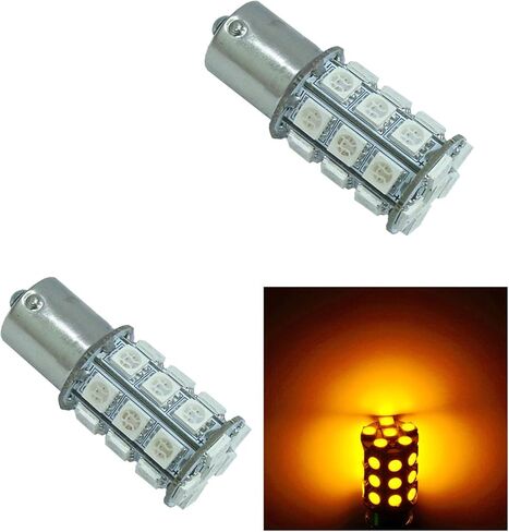 PA LED 2PCS 20SMD 1156 BAU15S Ice Blue Auto LED Bulb 12V for Turn Signal Side Marker Stop Back Up Tail Light (7507 PY21W 1156PY 1056 12496 5009 7507AST Available) in Saudi Arabia