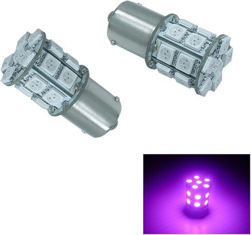 PA LED 2PCS 20SMD 1156 BAU15S Ice Blue Auto LED Bulb 12V for Turn Signal Side Marker Stop Back Up Tail Light (7507 PY21W 1156PY 1056 12496 5009 7507AST Available) in Saudi Arabia