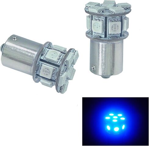 PA LED 2 قطعة 20SMD 1156 BAU15S لمبة LED زرقاء ثلجية تلقائية 12 فولت لإشارة الانعطاف الجانبية للإيقاف الخلفي (7507 PY21W 1156PY 1056 12496 5009 7507AST متاح) in Saudi Arabia