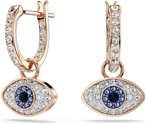 Symbolica drop earrings, Eye, Multicolored, Rose gold-tone plated in Saudi Arabia