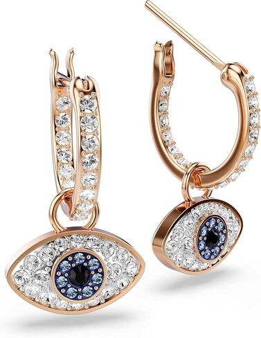 Symbolica drop earrings, Eye, Multicolored, Rose gold-tone plated in Saudi Arabia