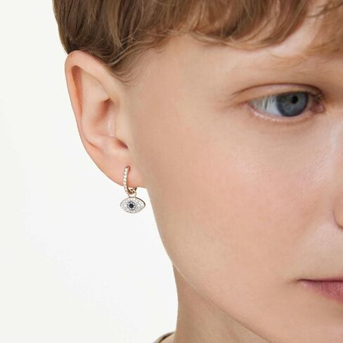 Symbolica drop earrings, Eye, Multicolored, Rose gold-tone plated in Saudi Arabia