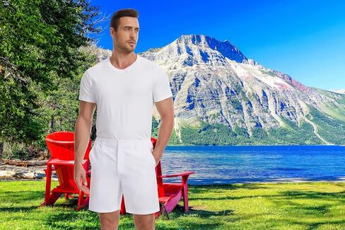 QPNGRP Men's 7" / 9" Inseam Stretch Quick Dry Lightweight Casual Golf Shorts with 3 Pockets in Saudi Arabia