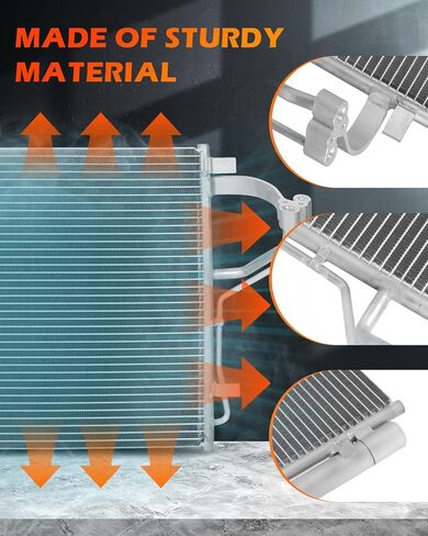 OCPTY AC Condenser Compatible with 2011-2013 for Hyundai Elantra | 2013-2014 for Hyundai Elantra Coupe | 2013-2015 for Hyundai Elantra GT, Replace 3967,41042 Condensers in Saudi Arabia