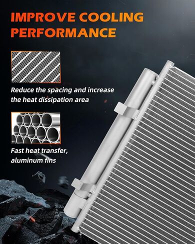 OCPTY AC Condenser Compatible with 2011-2013 for Hyundai Elantra | 2013-2014 for Hyundai Elantra Coupe | 2013-2015 for Hyundai Elantra GT, Replace 3967,41042 Condensers in Saudi Arabia