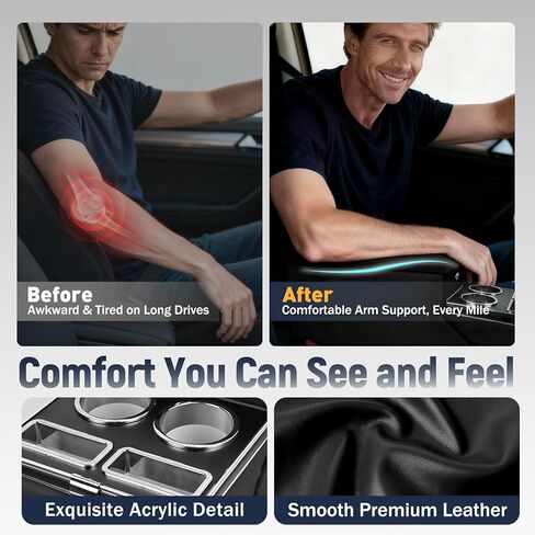 وحدة تحكم مركزية سعة 24 لترًا بين مقاعد سيارات الميني فان وسيارات الدفع الرباعي والشاحنات، مقاس 20 بوصة طول × 9.65 بوصة عرض × 13.78 بوصة ارتفاع، منظم مقعد على الأرض/المقعد مع قفل للتخزين المخفي، وحاملات أكواب مزدوجة ومسند للذراع، وتركيب بدون حفر in Kuwait