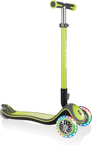 سكوتر Globber Elite Deluxe Lights Light Up الكامل ذو 3 عجلات - مثالي للأطفال بعمر 3 سنوات فما فوق in Kuwait