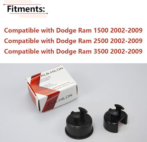 RLB-HILON Tailgate Hinge Pivot Bushings Compatible with Dodge Ram 1500 2500 3500 Truck 2002 2003 2004 2005 2006 2007 2008 2009 Year, for 55276077AC 55276076AD in Saudi Arabia