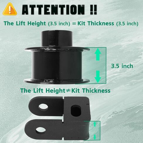 مجموعات رفع التسوية الأمامية SCITOO مقاس 3.5 بوصة متوافقة مع Ford لـ F-250 Super Duty لـ F-350 Super Duty in Kuwait