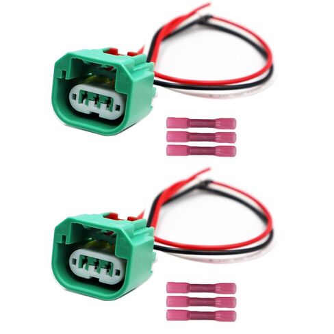 2PCS 3-Way High/Low Beam Headlights Connector Compatible with Dodge Ram 1500. 2006-2010. H13 9008. L0000H13 Harness Pigtail Plug in Saudi Arabia