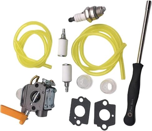 أداة تعديل المكربن ​​C1U-H60 لـ Ryobi Homelite 25Cc 30Cc S430 SS26 SS30 CS26 CS30 أداة تشذيب الفرشاة (أبيض) in Kuwait