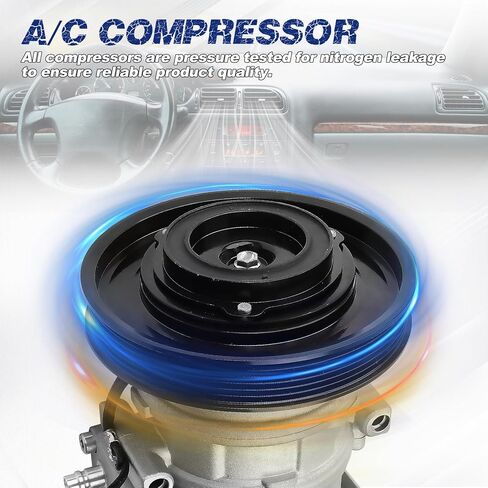 A/C Compressor with Clutch Compatible with Acura CL 1998-1999 Honda Accord 1998-2002 L4 2.3L, Replace OE Number 98361, 38810P3G003, 38810-P3G-003 in Saudi Arabia