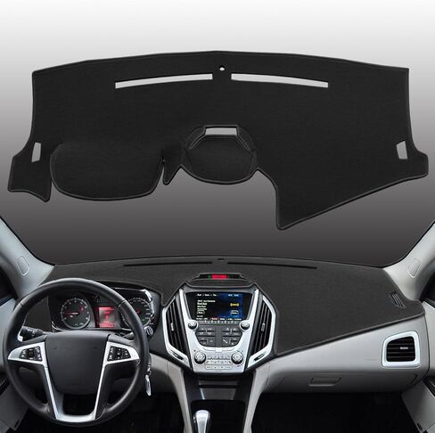 Dash Cover Mat Custom Fit for GMC Terrain with Light Sensor and CWS Display Without Speaker, Dashboard Pad Carpet Protector (Black) K370B in Saudi Arabia