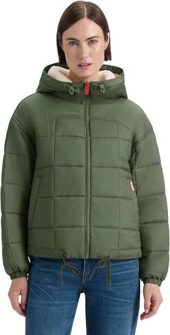 Hunter Women's Camille Sheer Crinkle Puffer Jacket in Saudi Arabia