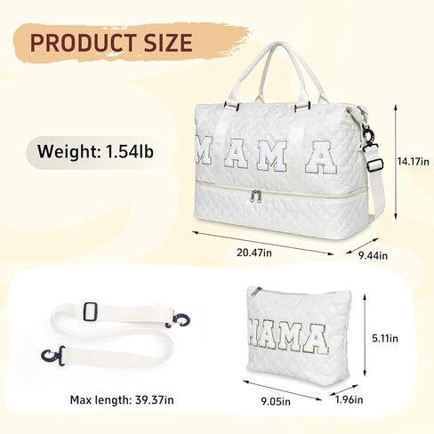 حقيبة مستشفى ماما للنساء أثناء الولادة والحمل والسفر حقيبة واق من المطر مع مقصورة للأحذية للأم والأم in Kuwait