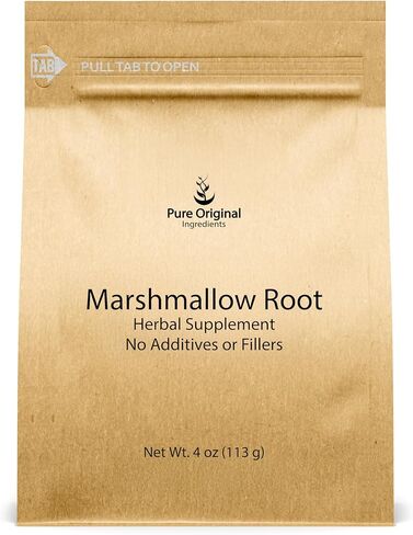 PURE ORIGINAL INGREDIENTS Marshmallow Root Extract (1 lb), Powder, Herbal Supplement in Saudi Arabia
