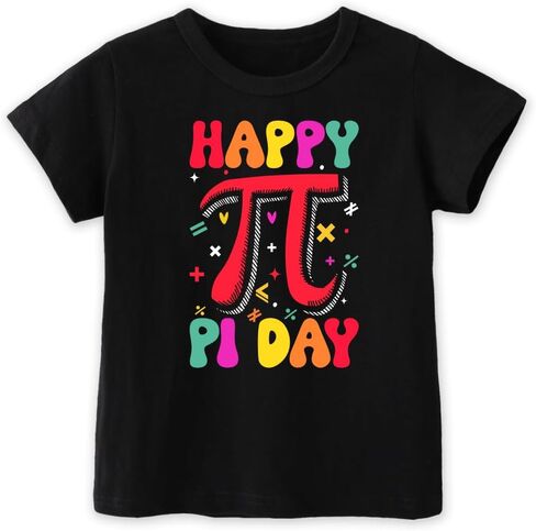 Toddler Shirts for Boys Grils Kids, Happy Pi Day T-Shirts for Baby Boys Girls, 2-6T, Pi Day Shirt for Kids in Kuwait